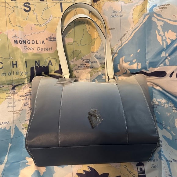 Simply Vera Vera Wang Lavey Raddix tote bag Denim Blue - Picture 3 of 14